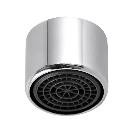 Faucet Aerator, Solid Brass Kitchen Sink Faucet Aerator Shell and Built-in Filter, Female Thread Bathroom Aerator Faucet Filter, Splash-Proof, Chrome Finish