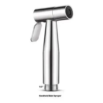 Handheld Bidet Sprayer for Toilet-Adjustable Water Pressure Jet Spray with Plastic T-Valve for Feminine Wash