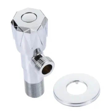 Water Angle Valve Water Heater Sturdy Angle Valves Angle Valves Hot and Cold Conversion Valves White Copper Hot and Cold Water Valve Thicken
