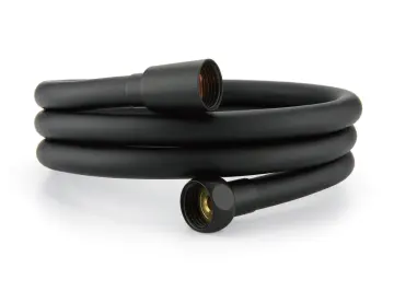 Shower Hose, Premium RV PVC Handheld Shower Head Hose Flex Hoses Extension with Brass Insert and Nut for Bathing Pet Bathing, Matte Black