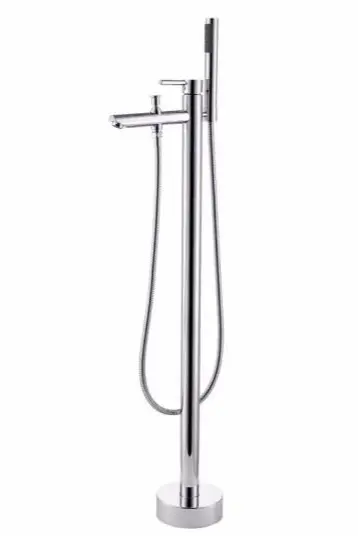 Floor Mount Brass Bathtub Faucet Freestanding Tub Filler / Faucet Free Standing bathroom Shower faucet Mixer Tap