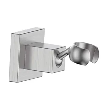 Wall Mounted All Brass Adjustable Handheld Shower Head Bracket Holder, Hand Held Shower Wand Hose Sprayer Holder