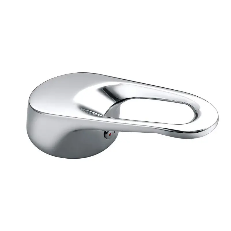 Taps Handle kit with Hot and Cold Color Button for Single Handle Faucet with Cartridge stem Universal Replacement Metal Loop Single Lever Handle, Polished Chrome
